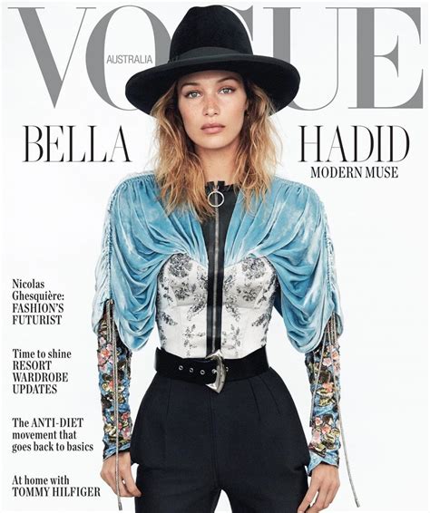 BELLA HADID on the Cover of Vogue Magazine, Australia November 2019 – HawtCelebs