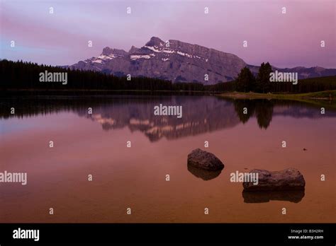 Mount Rundle in Banff National Park Stock Photo - Alamy