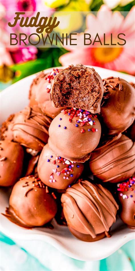 Fudgy Brownie Balls | Recipe | Brownie balls, Fudgy brownies, Fudgy