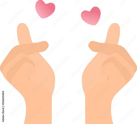 finger love emoji Stock Illustration | Adobe Stock