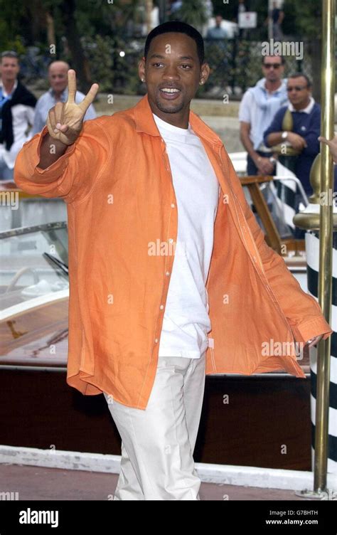 Will Smith arrives for a photocall to promote his new film Shark Tale during the 61st Venice ...