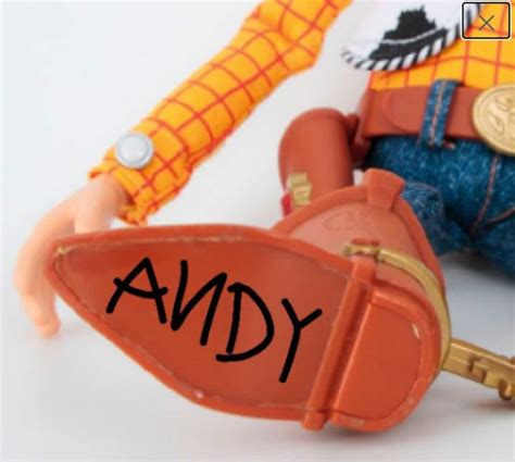 ANDY SVG Toy Story Woody's Boot Signature only Clipart Download Cut With Sillhouette or Cricut ...