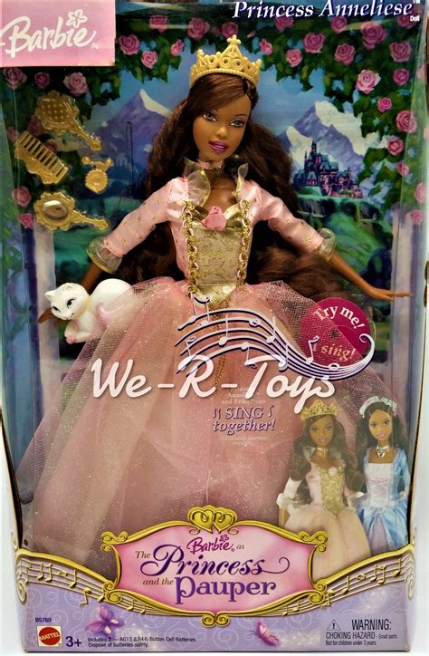 Princess Anneliese Barbie African American Doll The Princess and The Pauper - Walmart.com