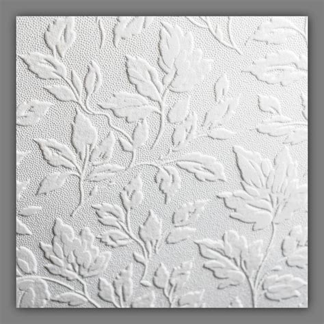 Graham & Brown Eclectic 56-sq ft White Vinyl Paintable Textured Ivy/Vines Unpasted Paste the ...