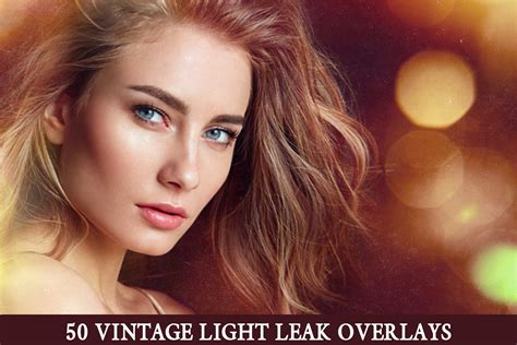 50 Lights Leak Overlays, vintage light leak texture, Vintage - FilterGrade