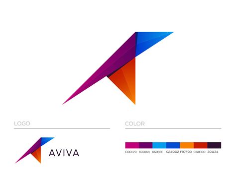 Aviva Modern Logo Design | A Logo Design | A Letter Symbol by Abdul ...