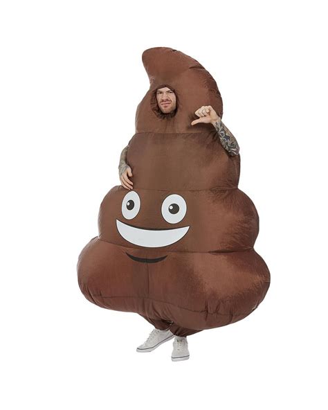 Turd Emoji Costume For Adults Inflatable | horror-shop.com
