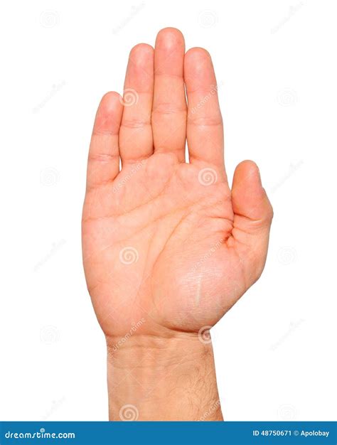 Hand Gesture Isolated On White Background Royalty-Free Stock ...