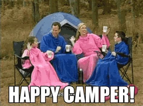 Happy Camper GIF - HappyCamper - Discover & Share GIFs