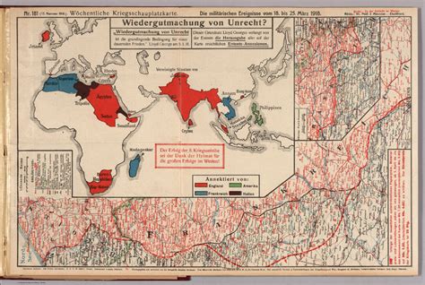 World War I Map (German), Nr. 181. Military Events ... to March 25, 1918. - David Rumsey ...