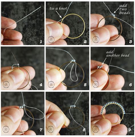 this tutorial shows you step-by-step how to make beaded earrings using circular brick stitch ...