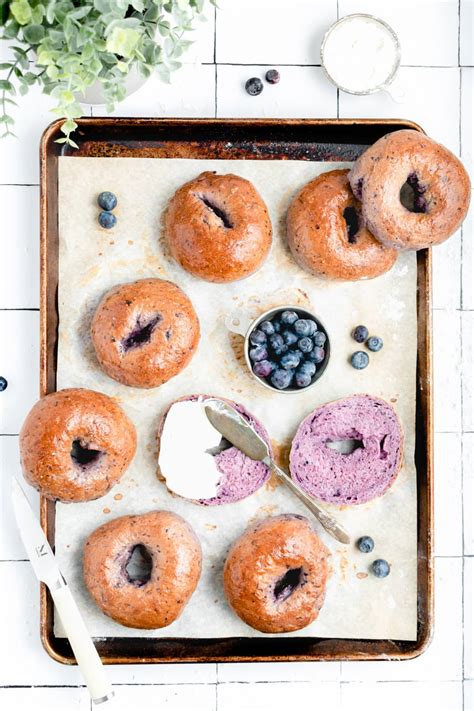 Homemade Chewy Blueberry Bagels » the practical kitchen