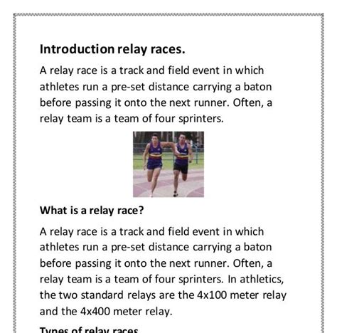 Rules Of Relay Race - Teen Relay Races Fcrv Rules - Players take turns ...