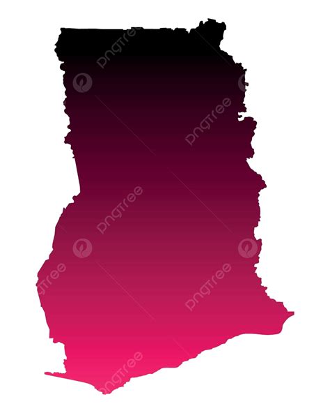 Map Of Ghana Travel Geography Line Vector, Travel, Geography, Line PNG and Vector with ...