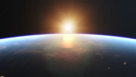 4k Beautiful Sunrise Over Earth. Stock Footage Video (100% Royalty-free ...