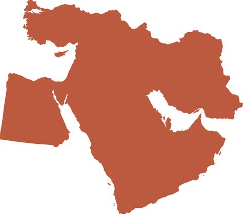 doodle freehand drawing of middle east countries map. 15099804 PNG