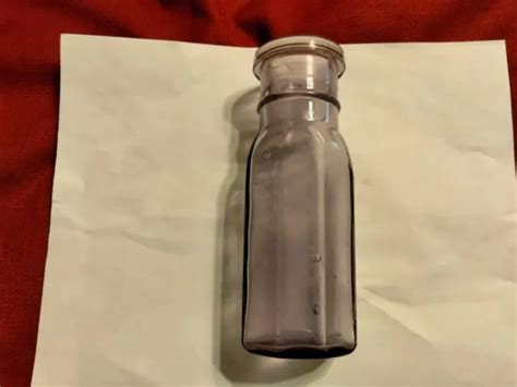 ANTIQUE 1800S AMATHYST purple apothecary glass bottle jar, 6.5" $10.00 - PicClick