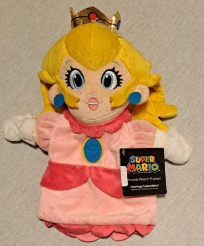 Super Mario Princess Peach 9 Inch Plush Puppet NEW with tags | #4661490926