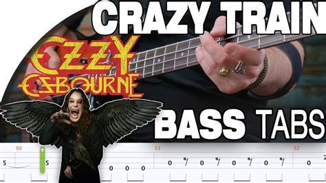 Ozzy Osbourne - Crazy Train | Bass Cover With Tabs in the Video - YouTube