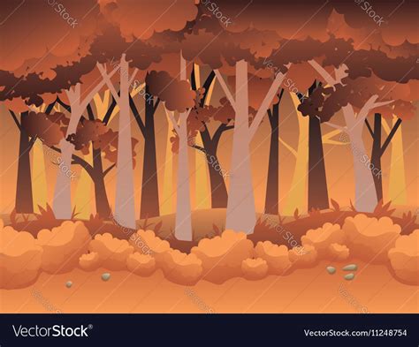 Cartoon autumn forest Royalty Free Vector Image