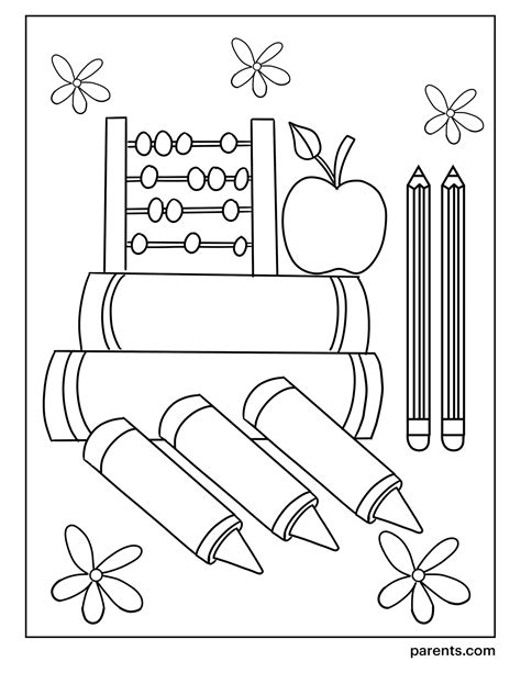 10 Printable Back-to-School Coloring Pages for Kids