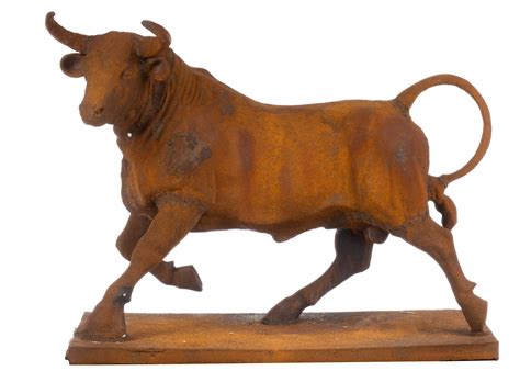 Cast Iron Bull Sculpture | Vogt Auction