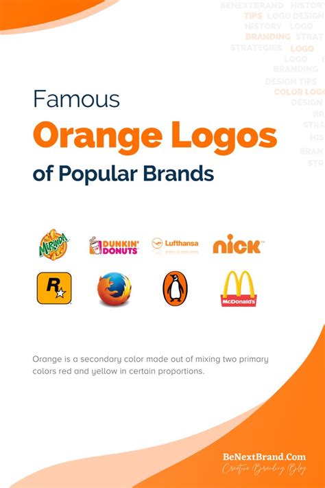 46+ Famous Orange Logos of Popular Brands | Logo design tips, Orange logo, Branding design logo