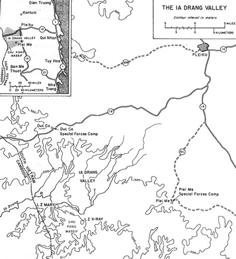 Ia Drang Valley - Battle Map