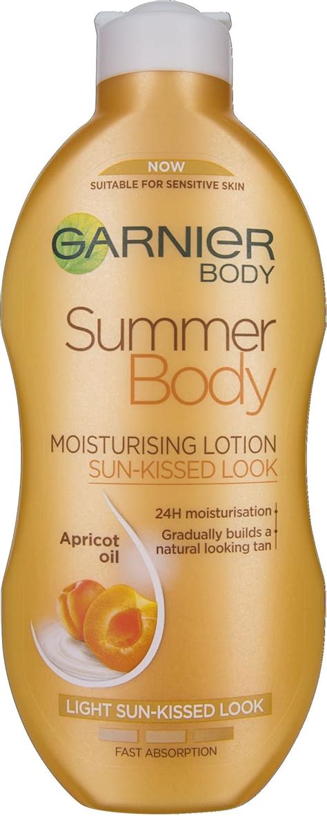 Garnier Summer Body Gradual Self Tan Moisturiser Light, Hydrating Tanning Lotion for a Glowing ...