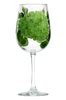 Limelight Hydrangeas hand-painted wine glass – Wineflowers