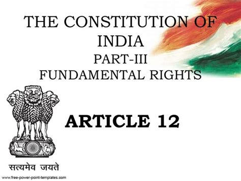 Article 12 The Constitution of India