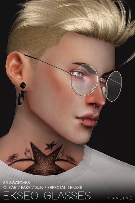 pralinesims: Again, some new glasses. These round... - Melanin Pop'N- Sims