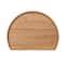 11" Natural Modern Wood Semi Circle Tray | Michaels
