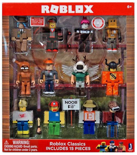 Roblox Series 1 Roblox Classics Exclusive 3 Action Figure 12-Pack Includes 12 Online Item Codes ...