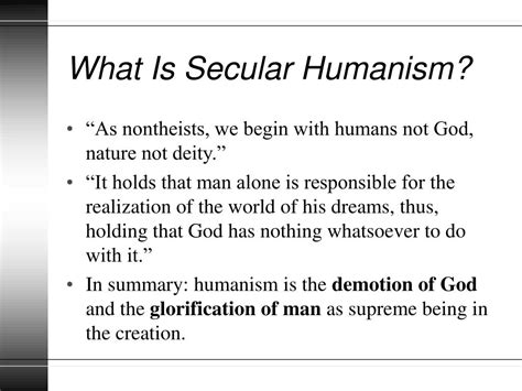 PPT - Secular Humanism PowerPoint Presentation, free download - ID:1109578