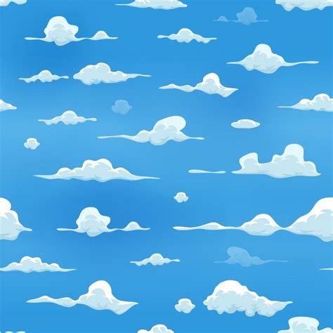 Download Seamless Clouds On Blue Sky Background Vector Art. Choose from ...