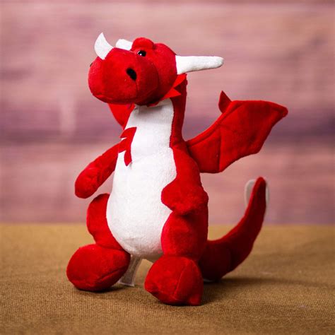 Wholesale Plush Toys - 10" Red Plush Dragon | Plush in a Rush