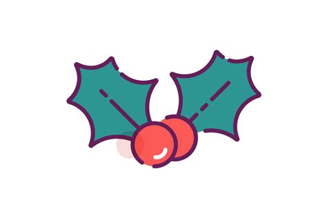Mistletoe with Red Berries Clip Art (Free) – Christmas HQ