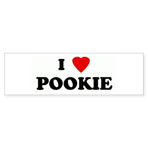 I Love POOKIE Bumper Sticker (50 pk) by iheartteez