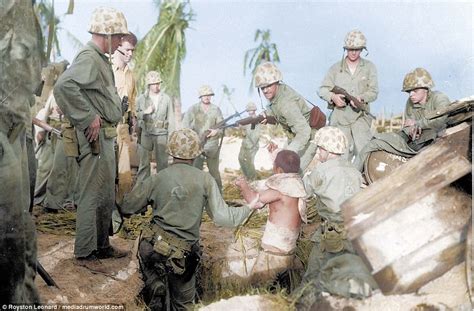 Stunning colorized pictures show the brutal Pacific War | Daily Mail Online