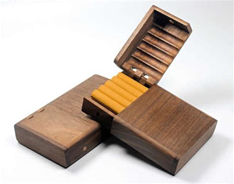 Wooden Cigarette Case Box Holder - FeelGift