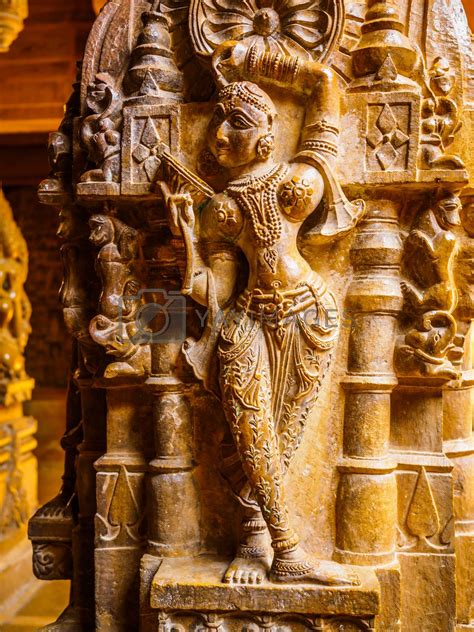 Sculpture in Jain Temple by takepicsforfun Vectors & Illustrations Free ...