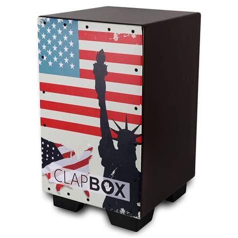 Clapbox Graphic Cajon- Brown, American Maple - Clapbox