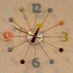 Mid-Century Modern clock in Chicago, IL (#2) - Virtual Globetrotting