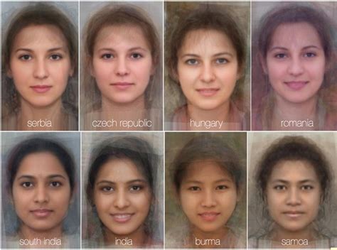 Study calculates the “average” female face for each country | Pakistan ...