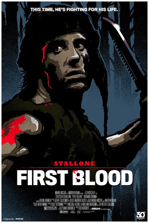 30th anniversary FIRST BLOOD poster – Signalnoise