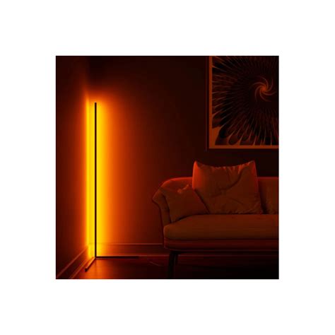 Adjustable RGB floor lamp | Black Floor Lamp | Simiglighting.eu