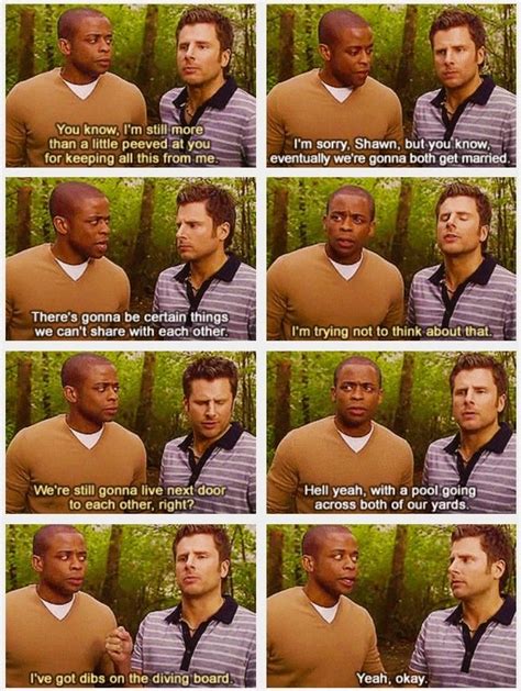 Psych quotes, Psych tv, Shawn and gus