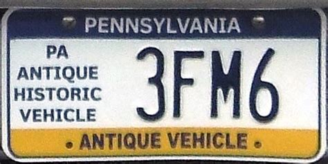 Pennsylvania License Plate Image