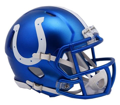 Indianapolis colts blaze revolution speed mini helmet riddell brand new | Mini football helmet ...
